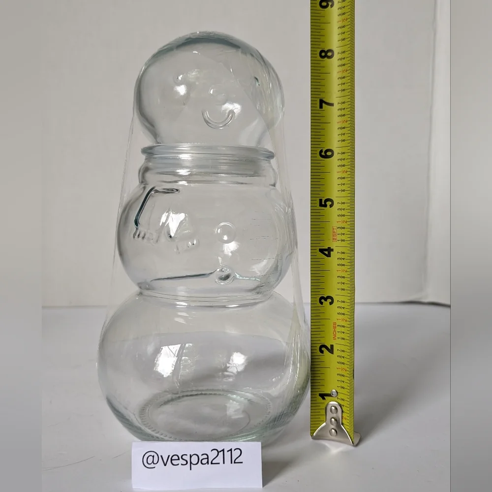 Target Bullseye Playground Clear Snowman Fillable Glass Canister Jar